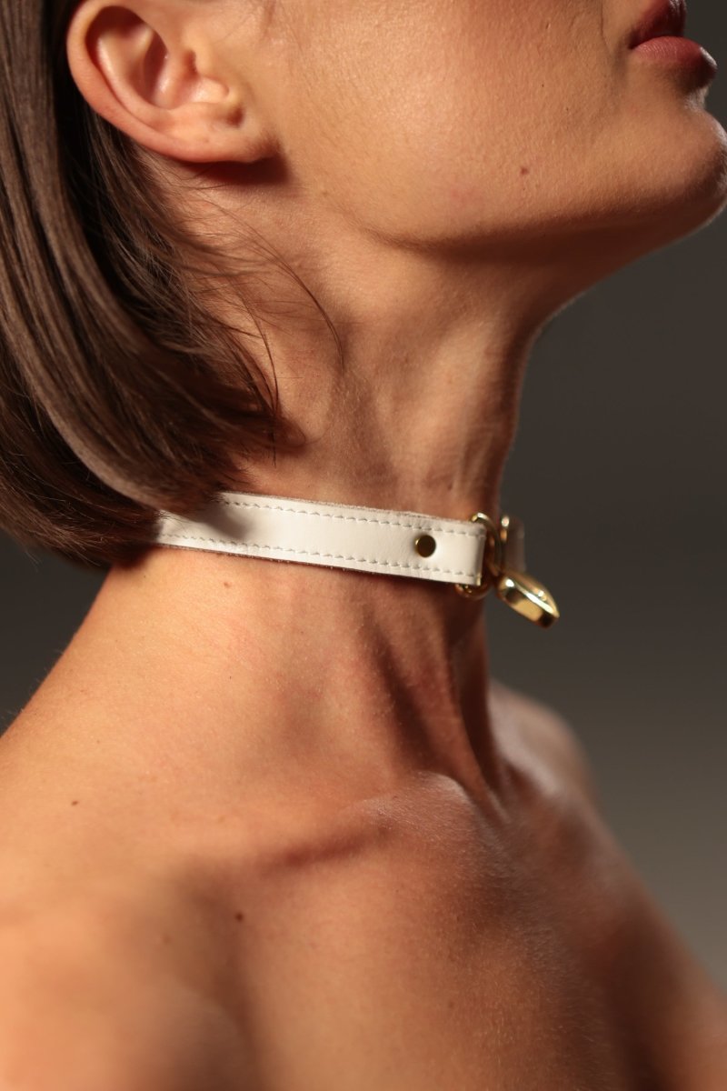 Choker "Herz" Weiß