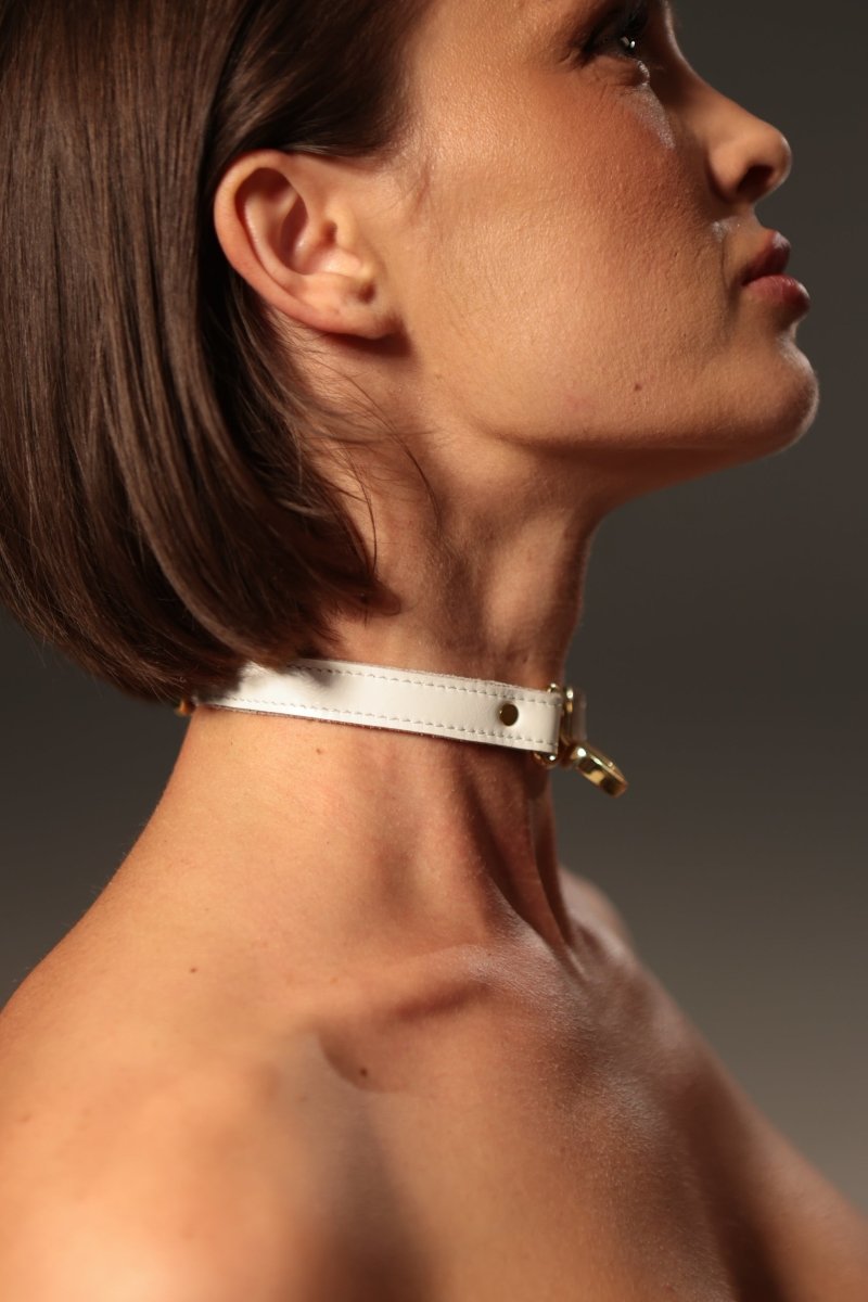 Choker "Herz" Weiß