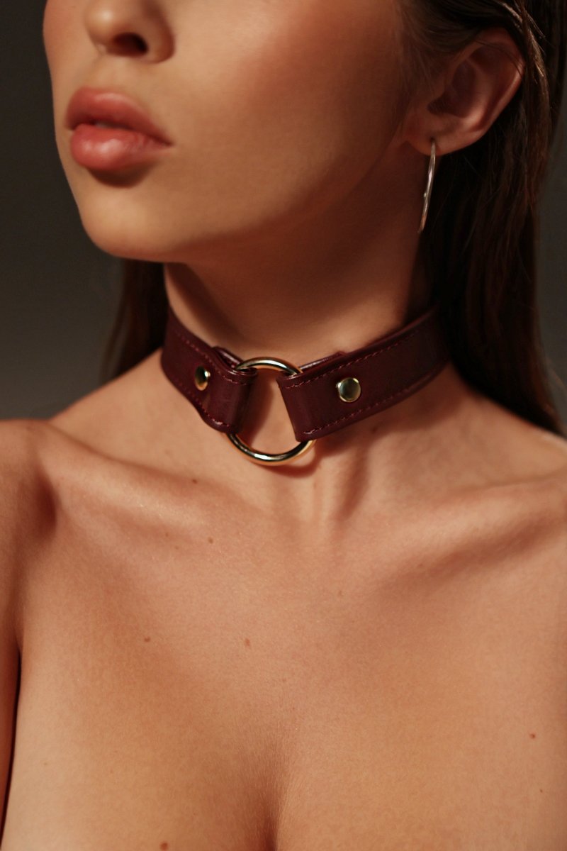 Black Choker with Ring