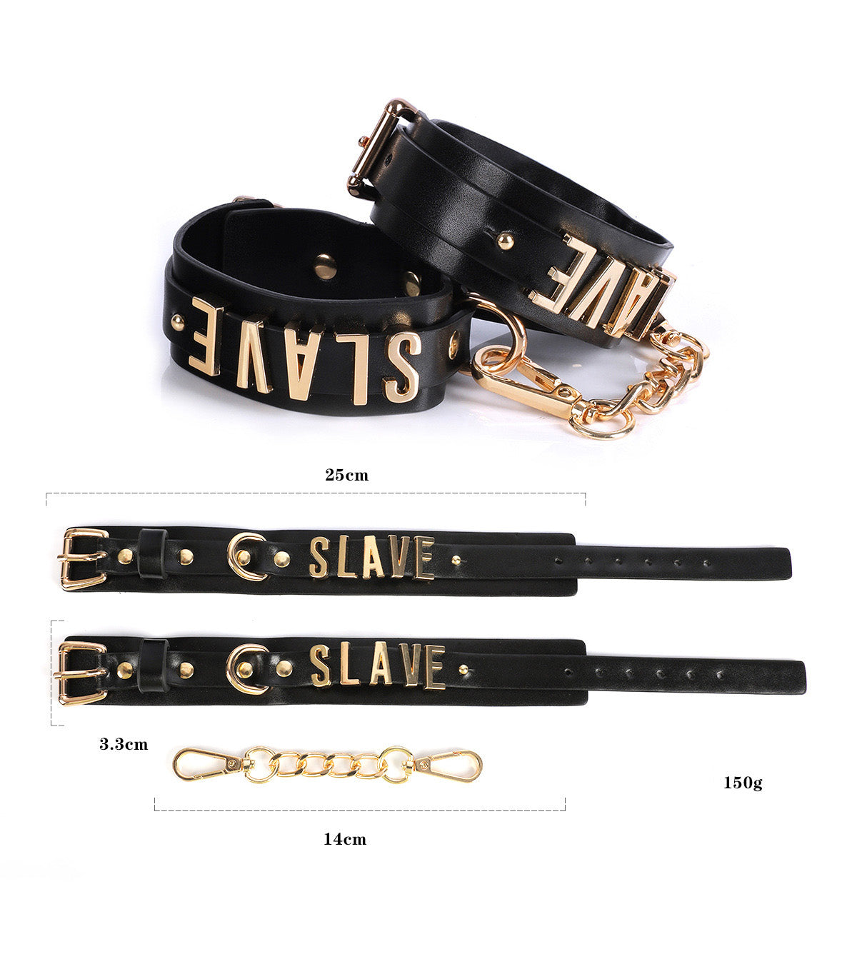 Ankle Cuffs "SLAVE"