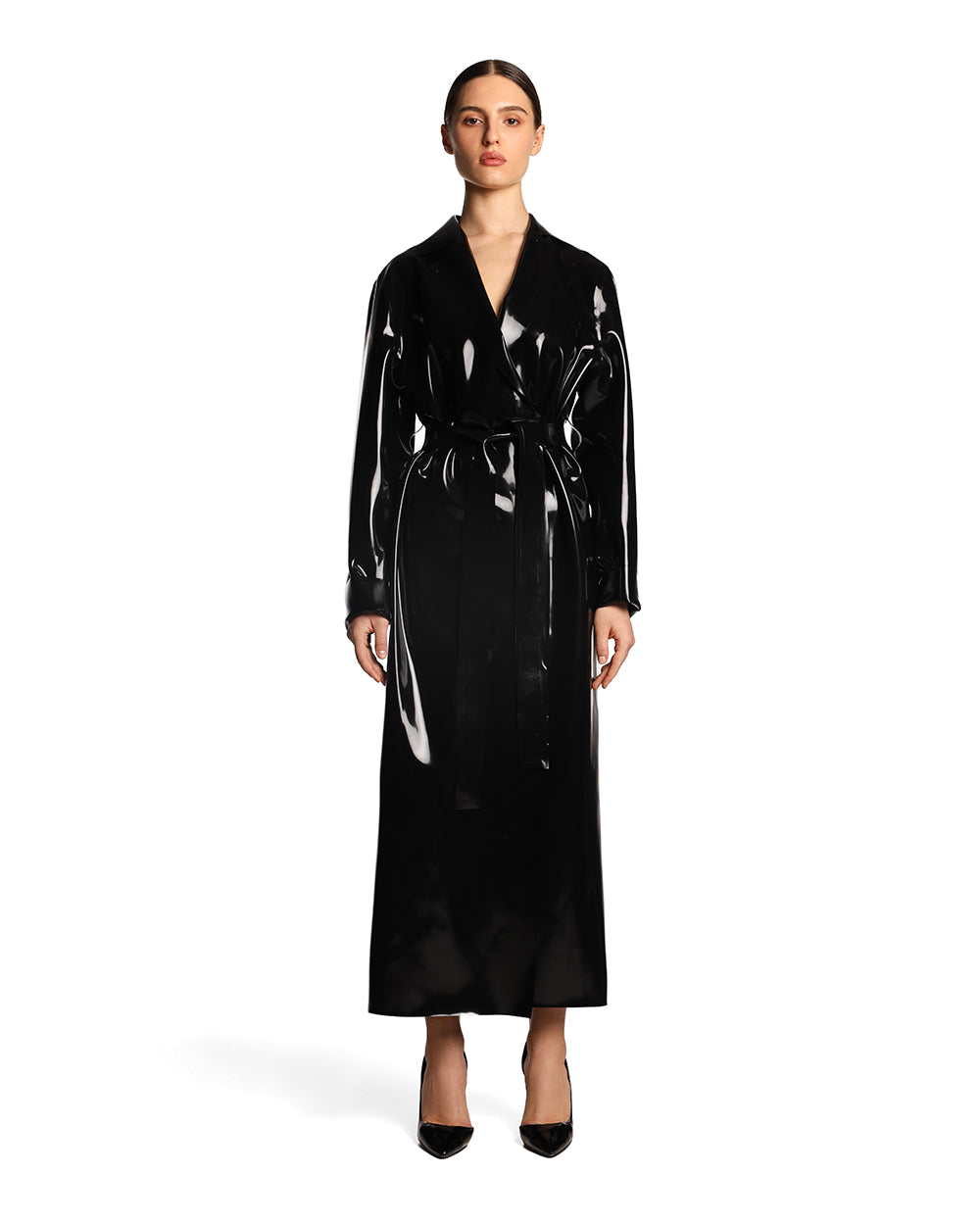 Latex Trench Coat "Obsi"