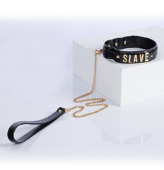 "SLAVE" Collar with Chain