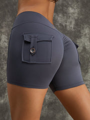 Scrunch Bum – Shorts mit hoher Taille und Tasche 