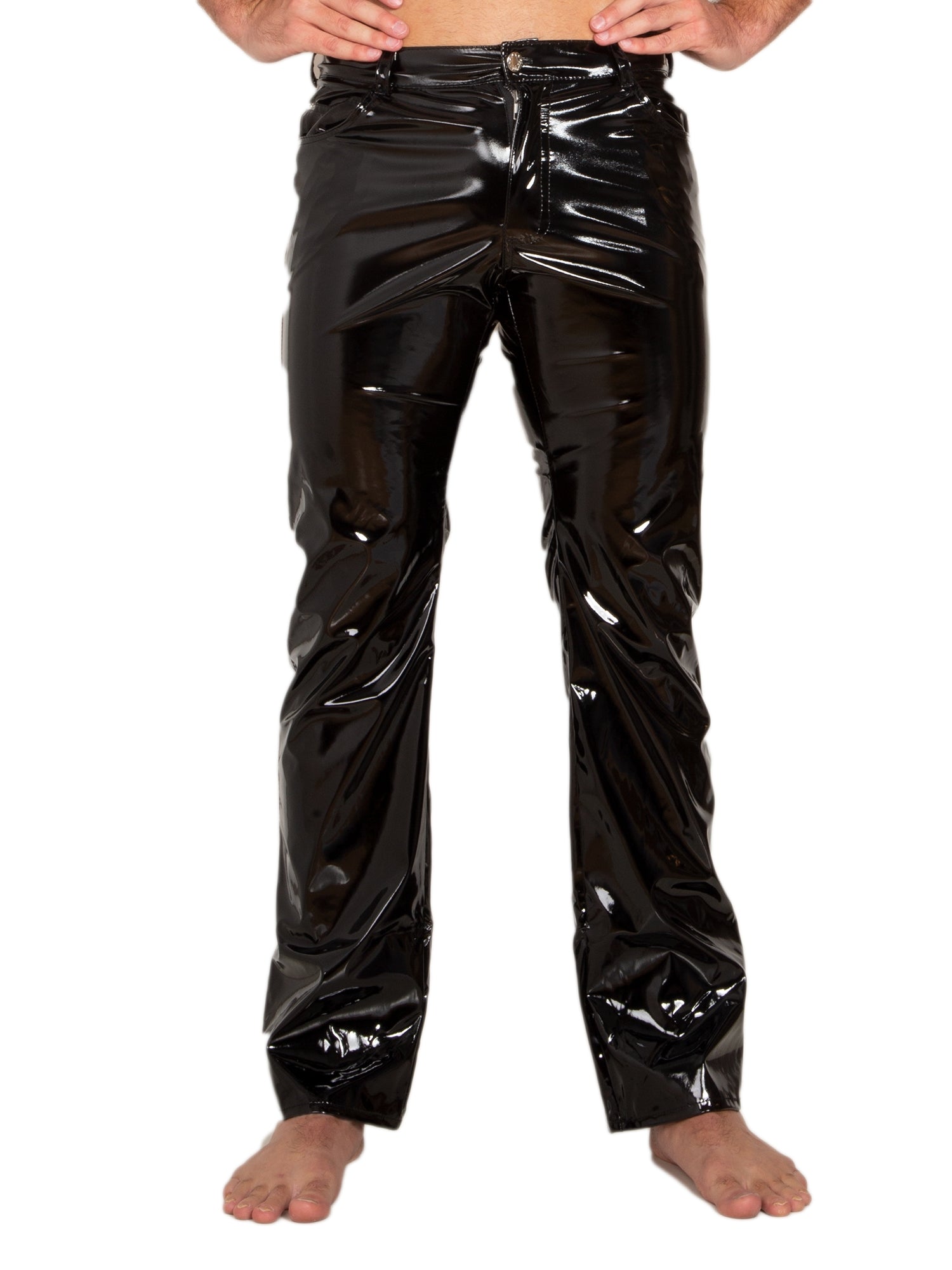 PVC Boot Cut Pants