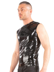 Ärmelloses T-Shirt aus Latex 