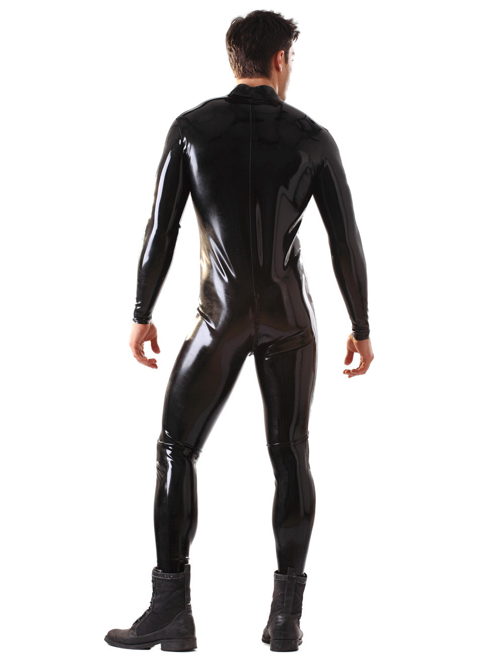 Latex-Catsuit mit Reißverschluss für Männer 