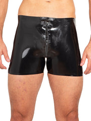 Latex-Shorts mit Reißverschluss 