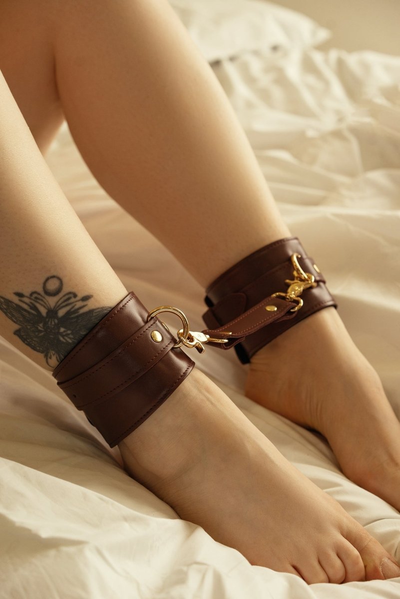 Burgundu Ankle Cuffs