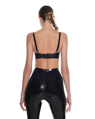 Latex Push-Up-BH Hohe Taille Leggings Set 