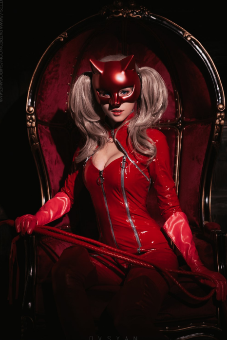 Maßgeschneiderter Persona 5 Takamaki Ann Panther Cosplay-Catsuit 