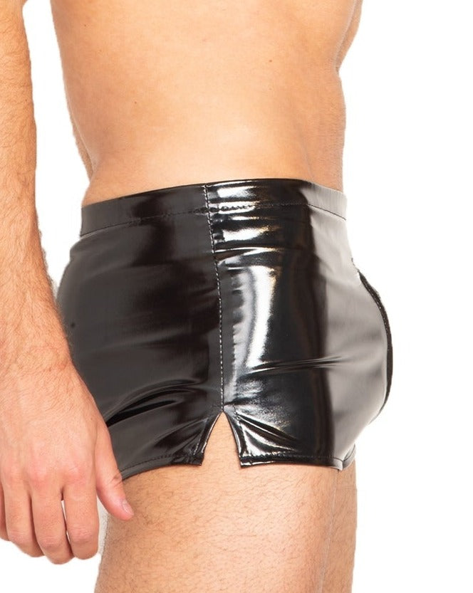 PVC-Boxershorts mit Reißverschluss 