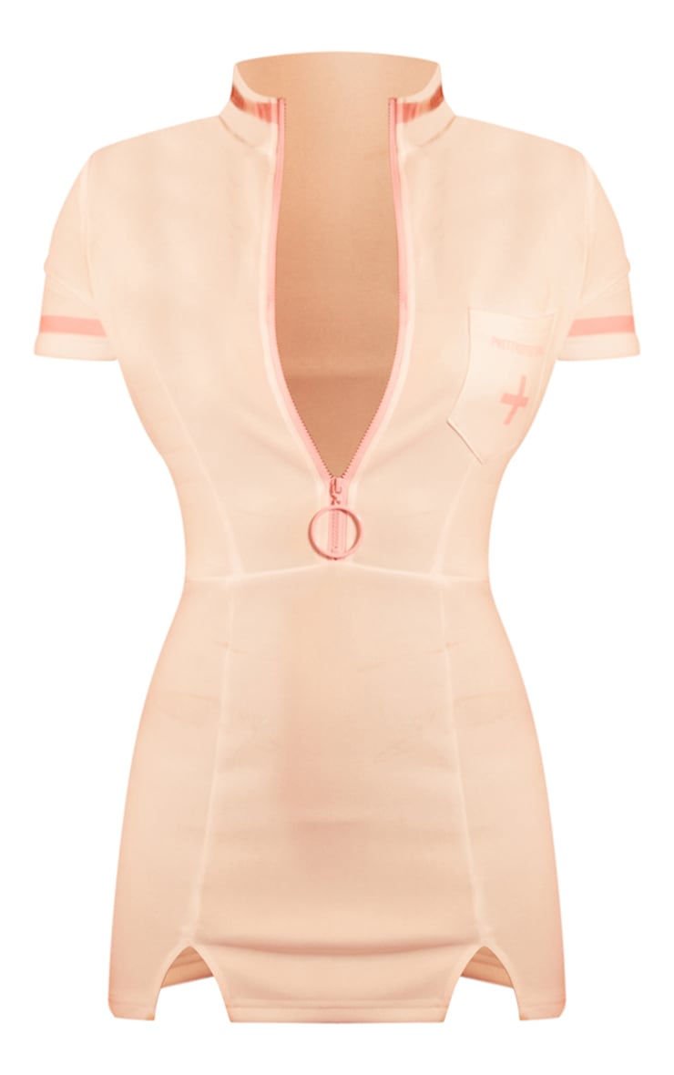 Pink And White Sexy Nurse Costume