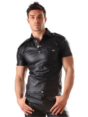 Leatherette Mens Top