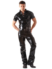 PVC-Bootcut-Hose 