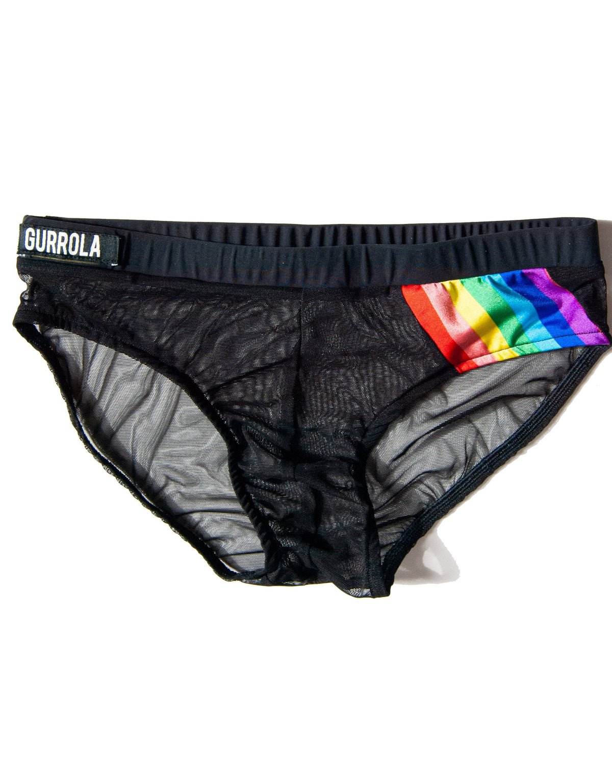 T-förmiger Slip mit Regenbogenstreifen für Herren 