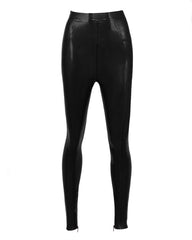 Latex-Leggings mit hoher Taille