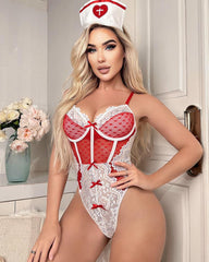 Lace Bow Heart-shaped Sexy Lingerie