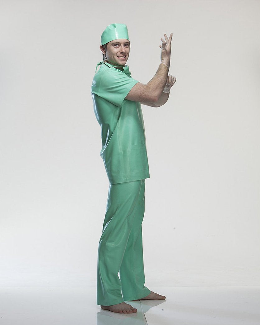 Halloween Cos Latex Scrubs Suit