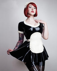 Halloween Maid Latex Apron Uniform