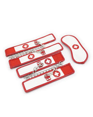 Nurse Leather Three-piece Handcuffs