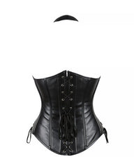 Shoulder Strap Neck PU Imitation Leather Waist Seal Vest