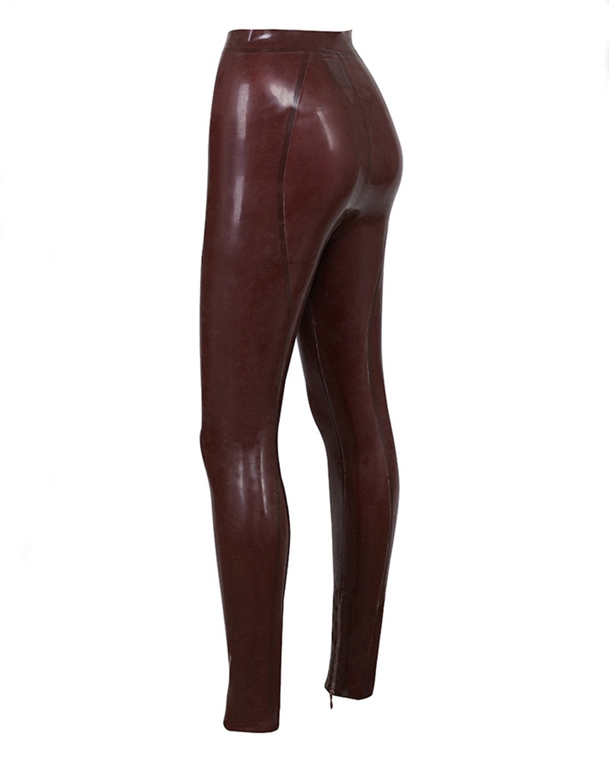 Latex-Leggings mit hoher Taille