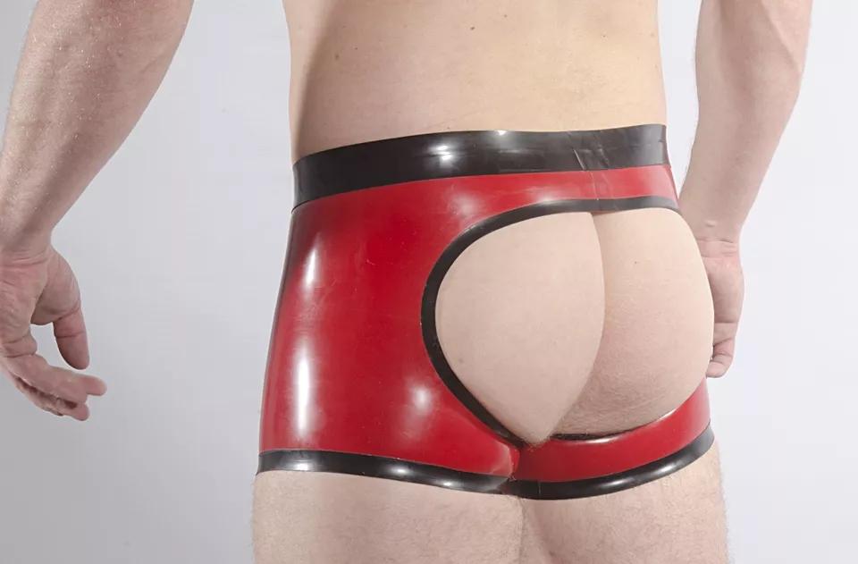 Sexy Latex-Boxershorts für Herren