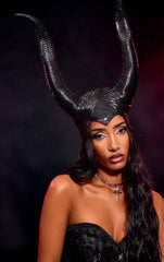 Blackl Halloween Horn Headgear