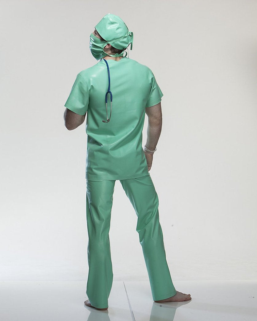 Halloween Cos Latex Scrubs Suit