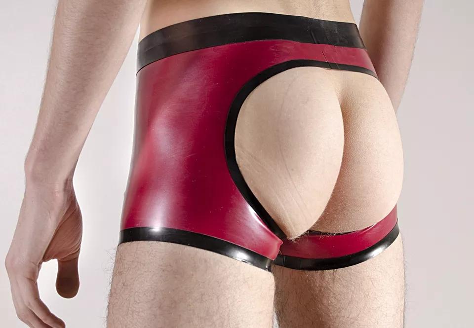 Sexy Latex-Boxershorts für Herren