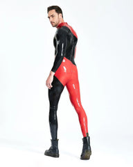 Male Latex Color Matching Catsuit