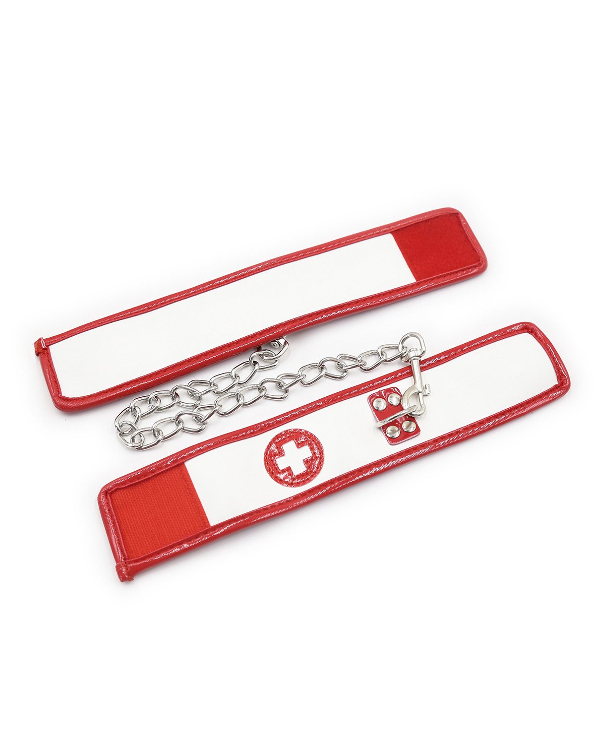 Nurse Leather Three-piece Handcuffs