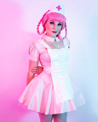 Nurse Joy Sexy Latex Apron Dress