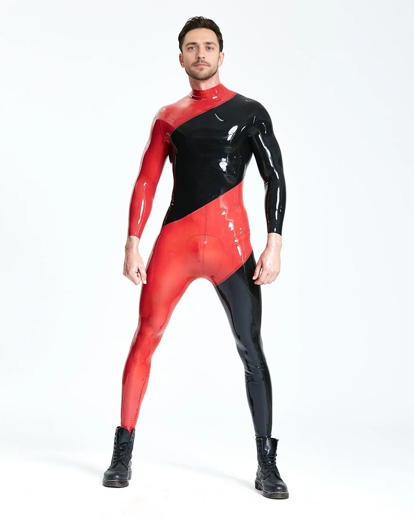 Male Latex Color Matching Catsuit