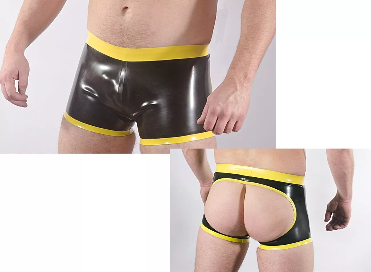 Sexy Latex-Boxershorts für Herren