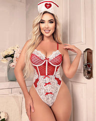 Lace Bow Heart-shaped Sexy Lingerie