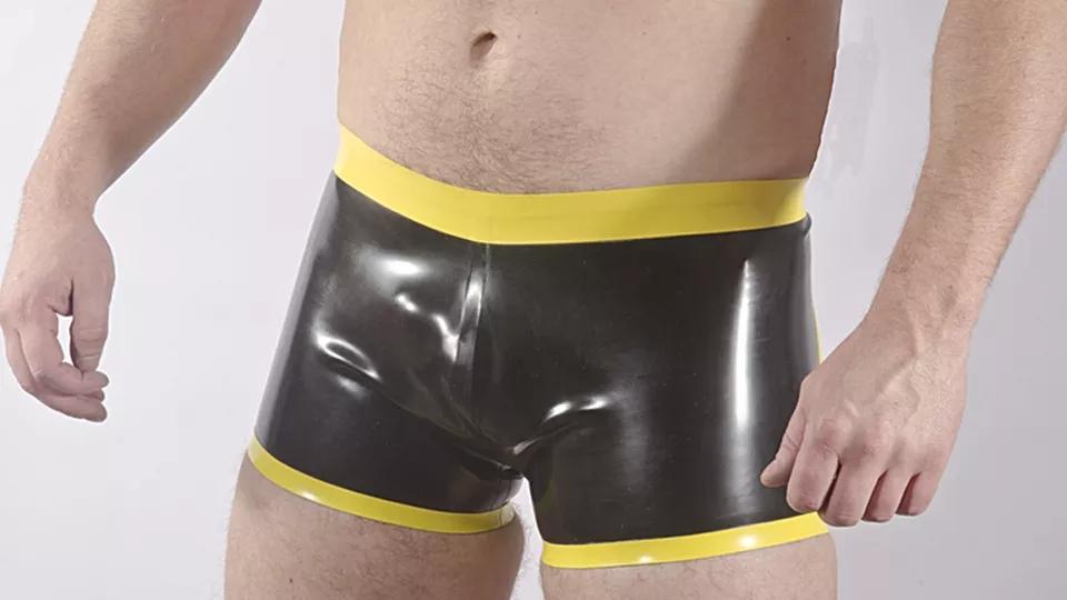 Sexy Latex-Boxershorts für Herren