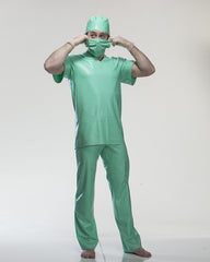 Halloween Cos Latex Scrubs Suit