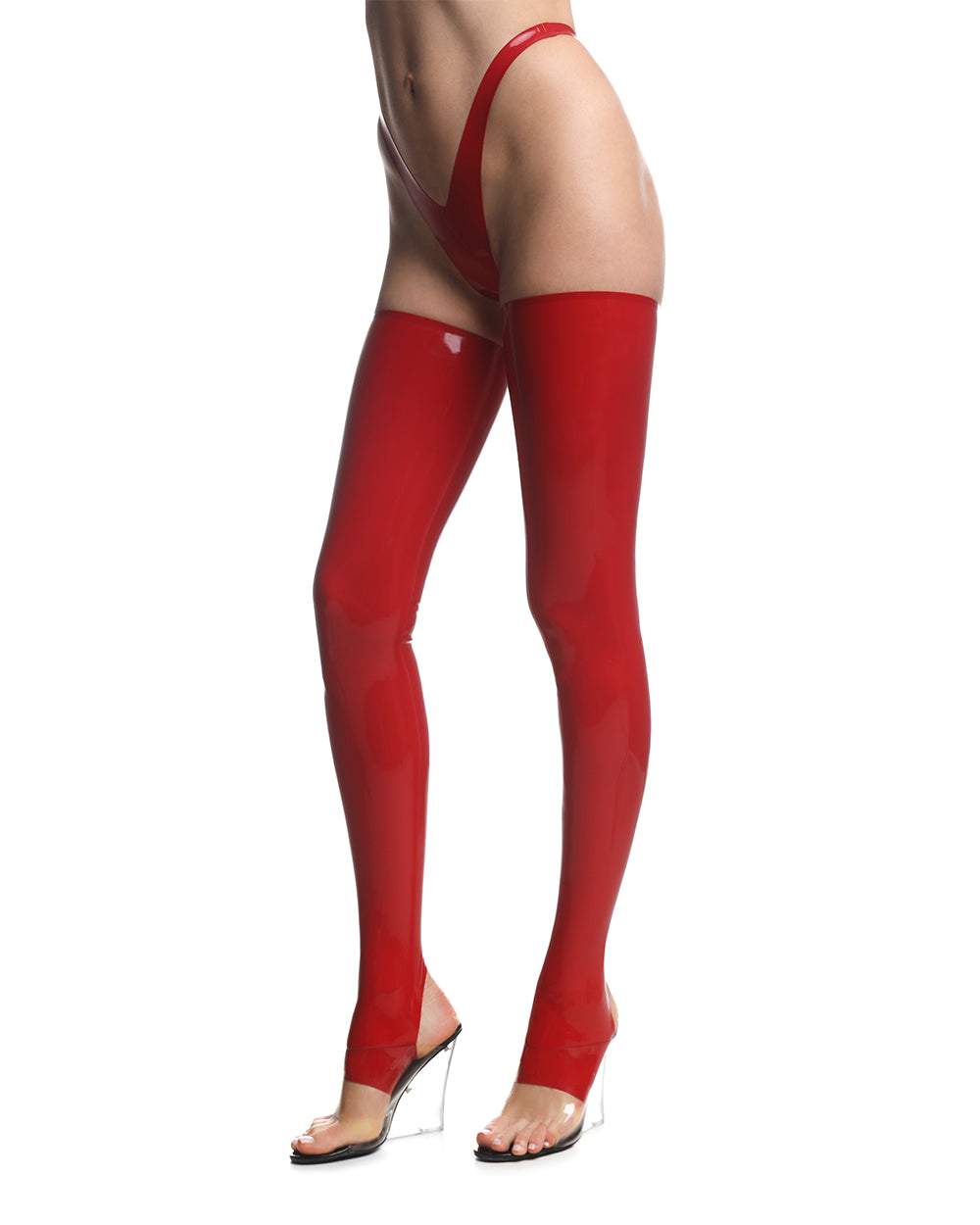 Latex Stirrup Stockings "Calista"