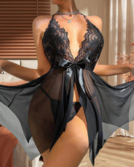 ‌Soraya Sexy Neck Mesh Sexy Lingerie Suit