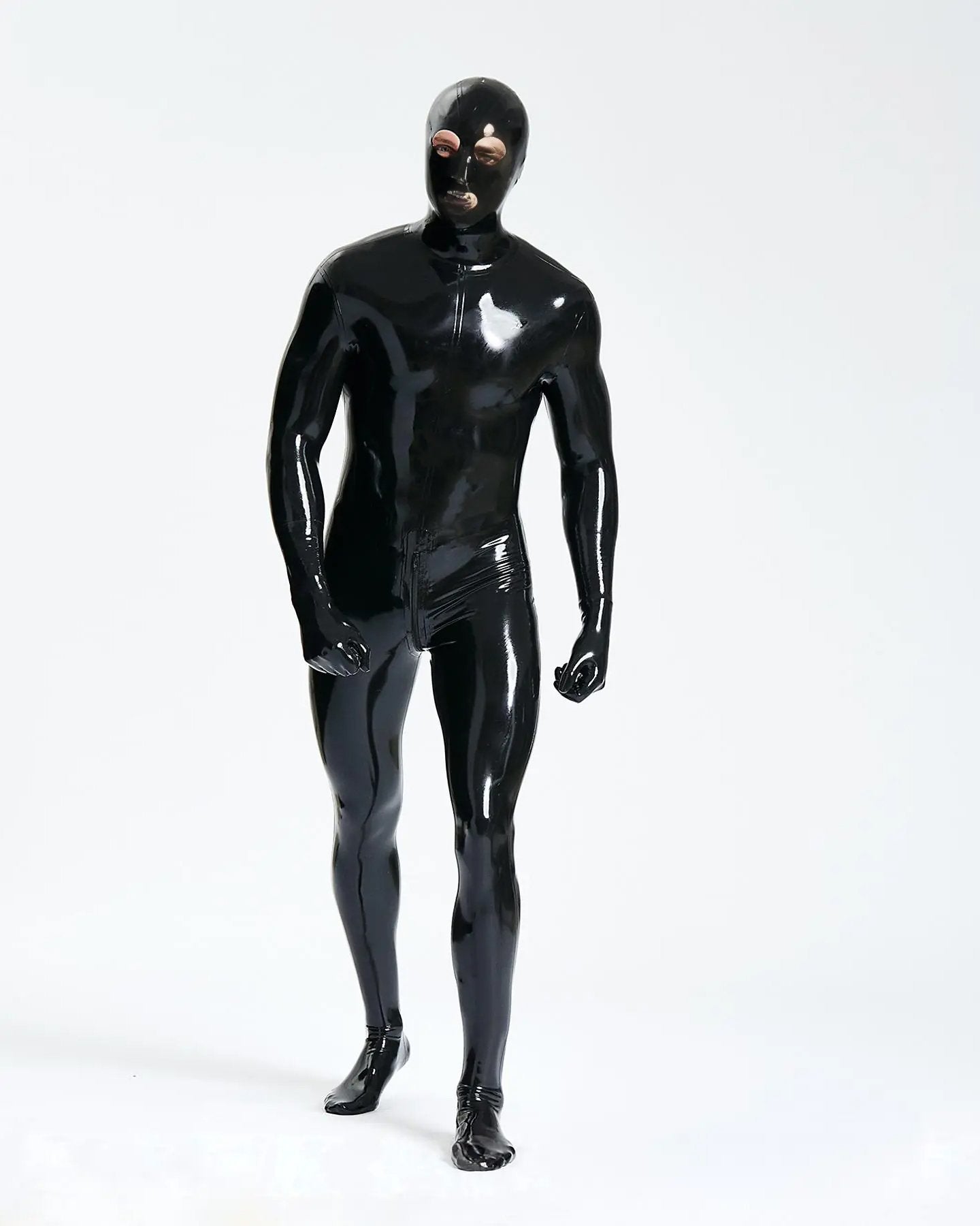 Male Latex  Fully-Enclosed Catsuit