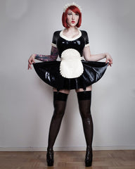 Halloween Maid Latex Apron Uniform