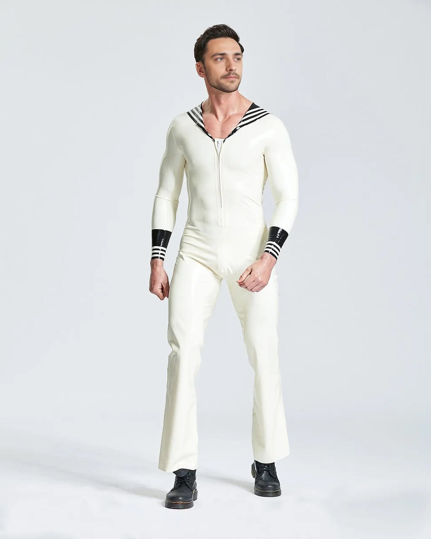 Male Latex Ship Ahoy Jumpsuit