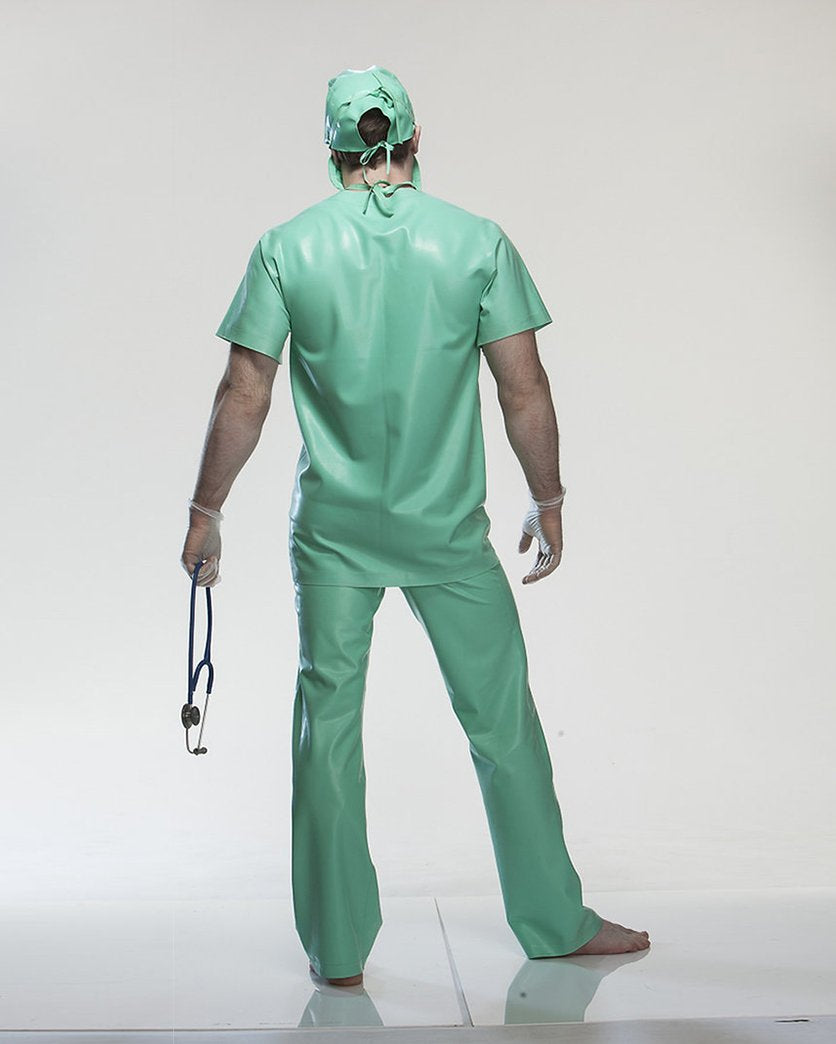 Halloween Cos Latex Scrubs Suit