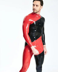 Male Latex Color Matching Catsuit