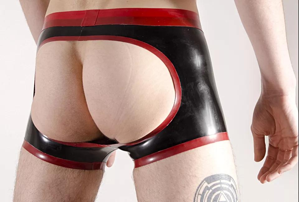 Sexy Latex-Boxershorts für Herren