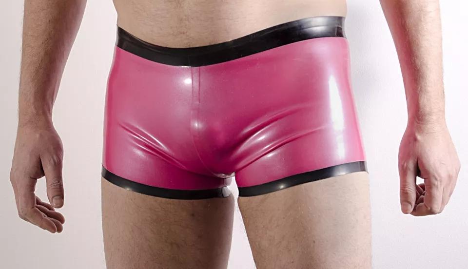 Sexy Latex-Boxershorts für Herren