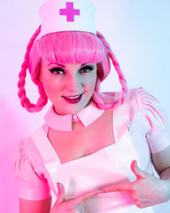 Nurse Joy Sexy Latex Apron Dress