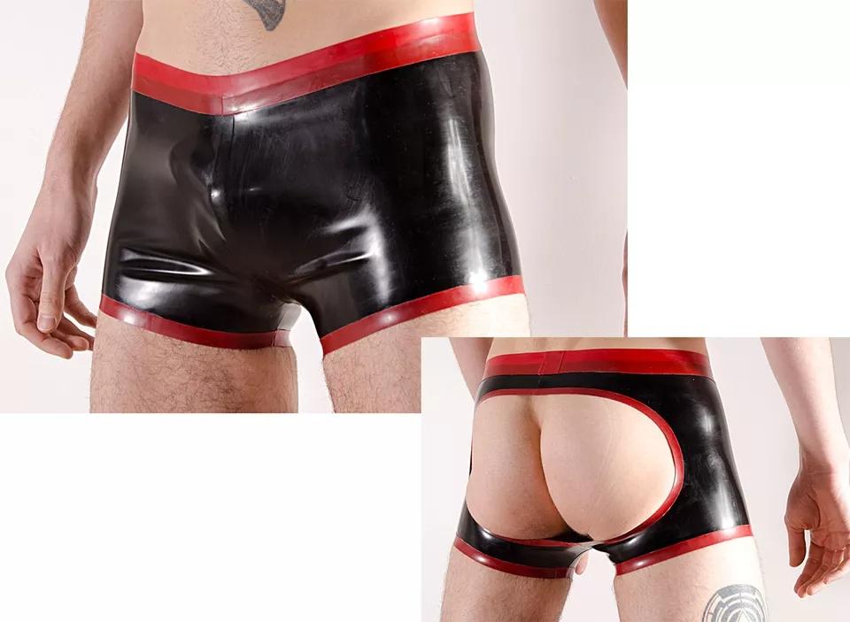 Sexy Latex-Boxershorts für Herren