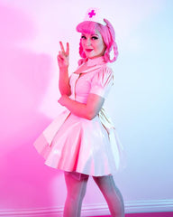 Nurse Joy Sexy Latex Apron Dress